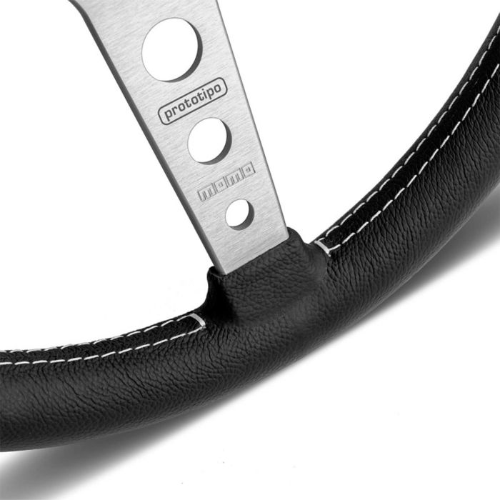 Volante Momo Prototipo 320 mm Radio Gris MOMVPRO320SILBR 1 Volante Momo Prototipo 320 mm Radio Gris MOMVPRO320SILBR 1