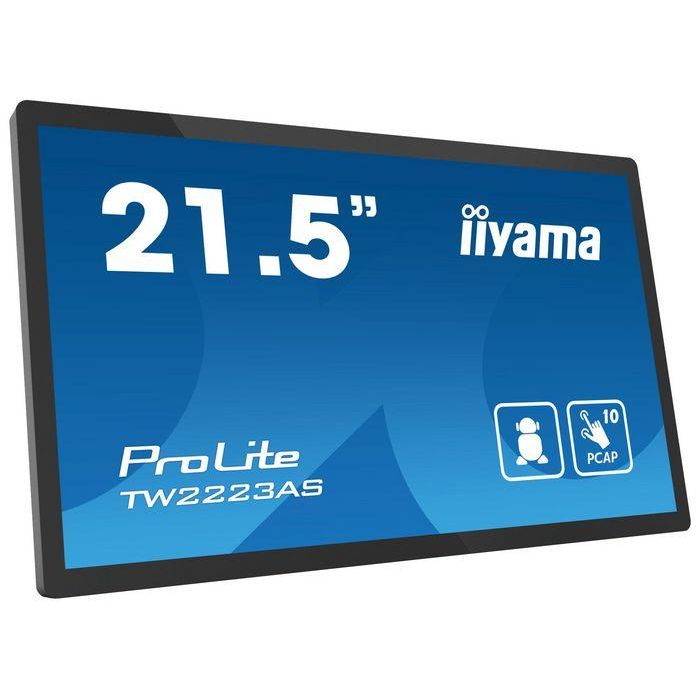 iiyama TW2223AS-B2 Monitor Táctil 21.5" Full HD 1920x1080 Android Negro 16:9 18ms HDMI 400cd/m² VA Panel Multi-Touch 10 Puntos 8
