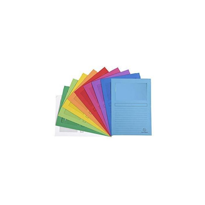 Exacompta Subcarpeta A4 Forever Con Ventana Surtidas 120 gr -50U- Exacompta Subcarpeta A4 Forever Con Ventana Surtidas 120 gr -50U-
