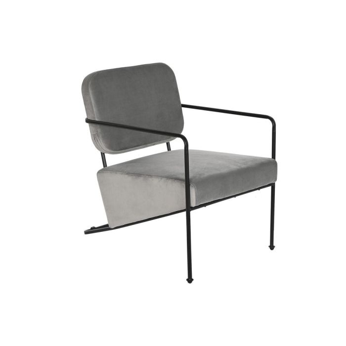 Butaca DKD Home Decor Gris 71 x 72 x 55 cm Butaca DKD Home Decor Gris 71 x 72 x 55 cm