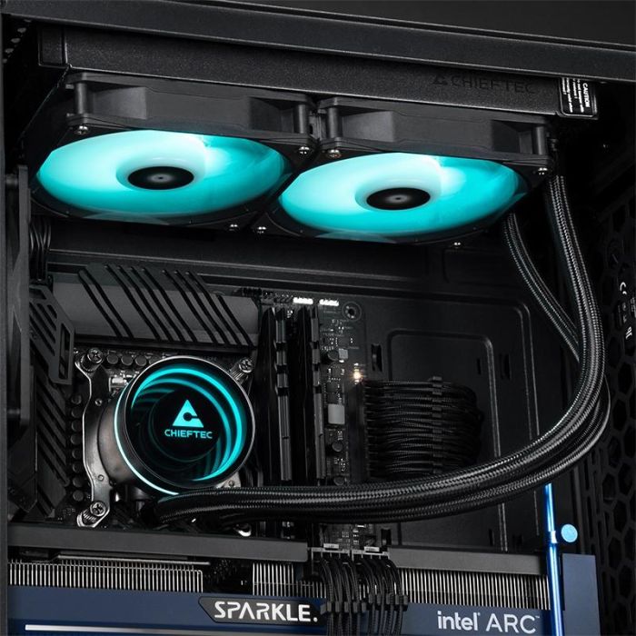 K Cooler Wasserkühlung Chieftec Iceberg 240 RGB multi Cooler | 1700| 1200| 1150| 1151| 1155| 1156| 1851| AM5/4/3+/2+/2 8