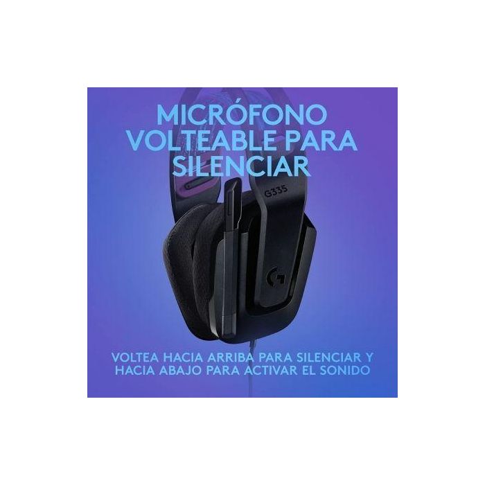 Logitech G335 Auriculares Gaming con Micrófono, Diadema Ajustable, Plug and Play, Compatible con PC, Consolas y Móviles, 240g, Negro - 981-000978 2