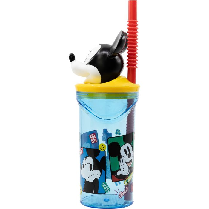 Disney Vaso 3D Mickey Mouse con Pajita Integrada 360ml CZ11336 2 Disney Vaso 3D Mickey Mouse con Pajita Integrada 360ml CZ11336 2