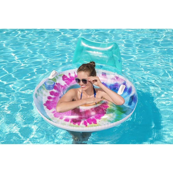 Boya - Bestway - Multicolor - Diámetro 117 cm - Con reposacabezas, asas y portavasos 8 Boya - Bestway - Multicolor - Diámetro 117 cm - Con reposacabezas, asas y portavasos 8
