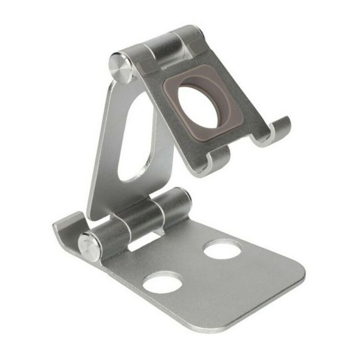 Soporte para Móviles KSIX Swivel Plateado Soporte para Móviles KSIX Swivel Plateado