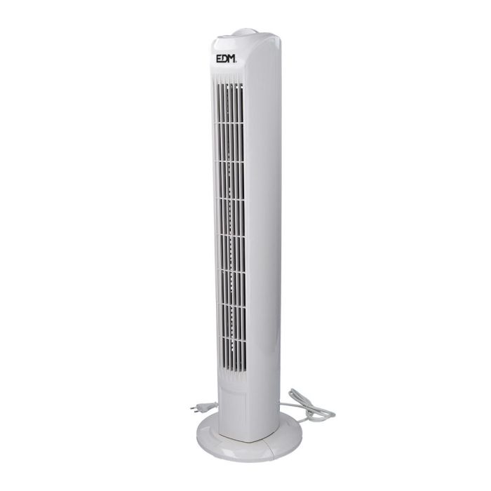 Ventilador de torre. potencia: 45w color blanco 21x78cm edm 1