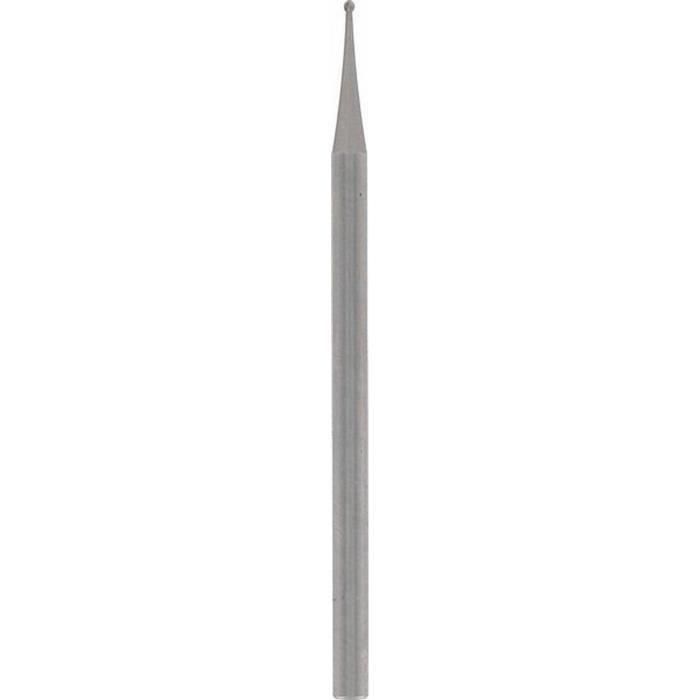 Dremel 105 Lote de 3 Fresas Grabado Detallado, Tallado y Desgarrado Ø 0.8mm para Madera, Fibra de Vidrio, Plástico y Metales Blandos