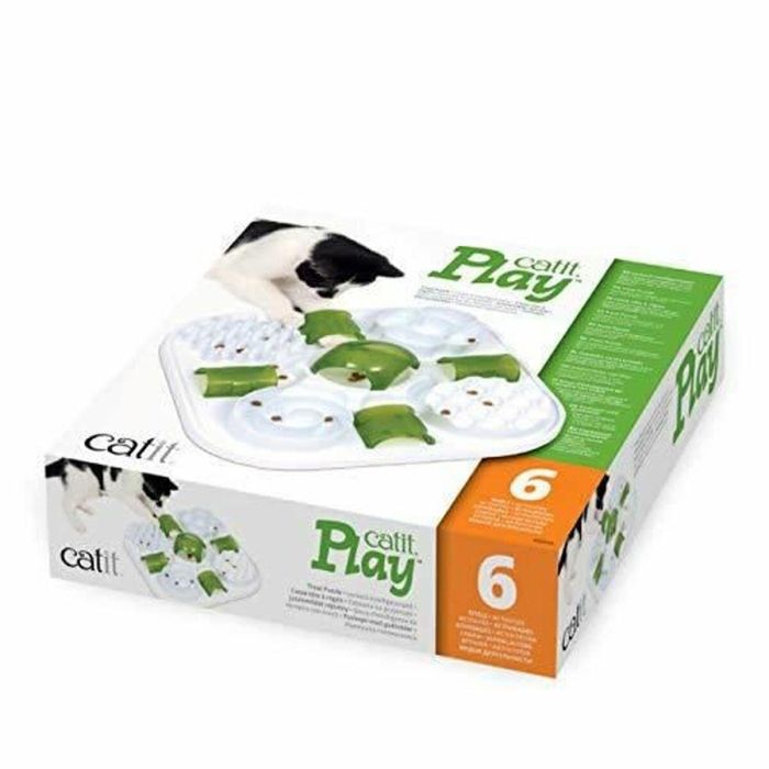 Catit Rompecabezas Play Treat Juguete Interactivo de Alimentación Lenta con 6 Actividades Divertidas para Gatos 1 Catit Rompecabezas Play Treat Juguete Interactivo de Alimentación Lenta con 6 Actividades Divertidas para Gatos 1