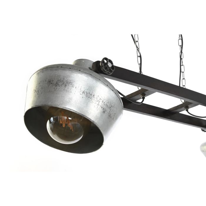 DKD Home Decor Lámpara de Techo Estilo Loft Gris Marrón Oscuro Hierro Mango 2 Focos 104 x 25 x 28 cm 3 DKD Home Decor Lámpara de Techo Estilo Loft Gris Marrón Oscuro Hierro Mango 2 Focos 104 x 25 x 28 cm 3