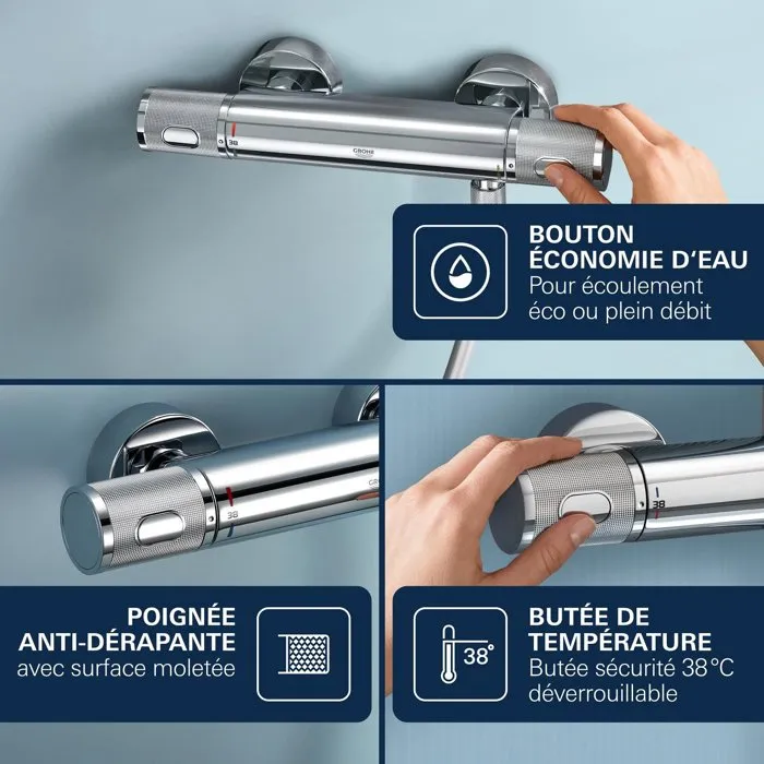 Grohe Mezclador Termostático de Ducha - Cromo