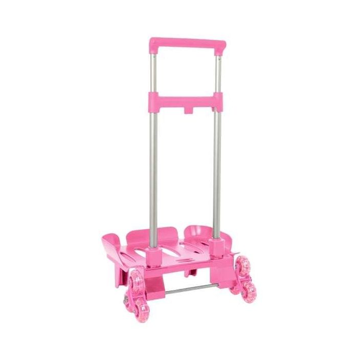 Safta Carro Portamochilas Plegable Triple Rueda Trolley Rosa Claro 1 Safta Carro Portamochilas Plegable Triple Rueda Trolley Rosa Claro 1