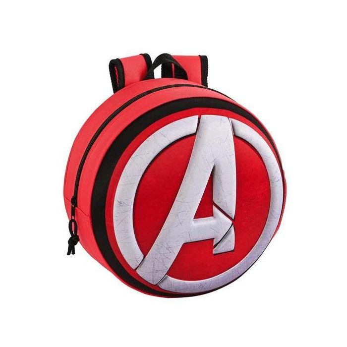 Mochila Escolar 3D The Avengers Rojo Negro Blanco (31 x 31 x 10 cm) Mochila Escolar 3D The Avengers Rojo Negro Blanco (31 x 31 x 10 cm)