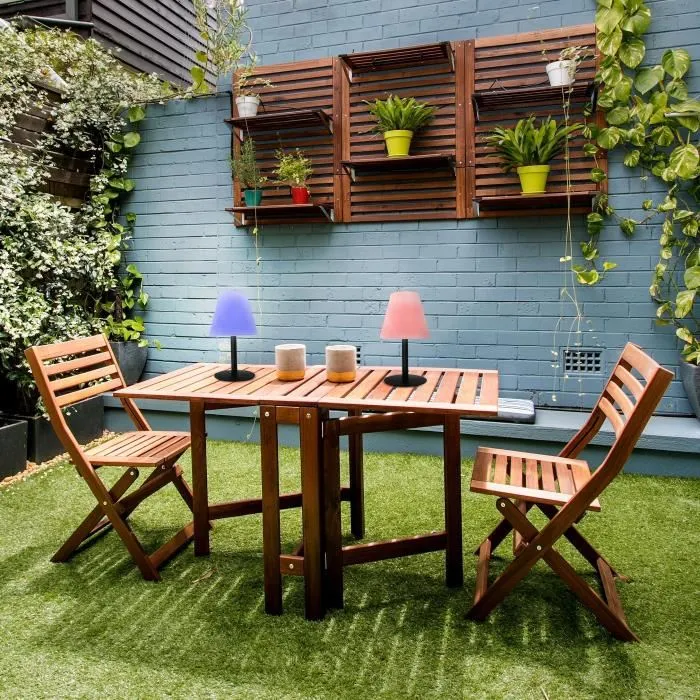 Lumisky STANDY MINI SOLAR RGB Lámpara de mesa solar y recargable, H36 cm, LED multicolor regulable LUM3760093542104 4