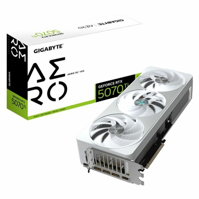 GIGABYTE GV-N507TAERO OC-16GD GeForce RTX 5070 Ti AERO OC Tarjeta Gráfica 16GB GDDR7 PCI-E 5.0 WINDFORCE 8K HDMI DP 22 GIGABYTE GV-N507TAERO OC-16GD GeForce RTX 5070 Ti AERO OC Tarjeta Gráfica 16GB GDDR7 PCI-E 5.0 WINDFORCE 8K HDMI DP 22