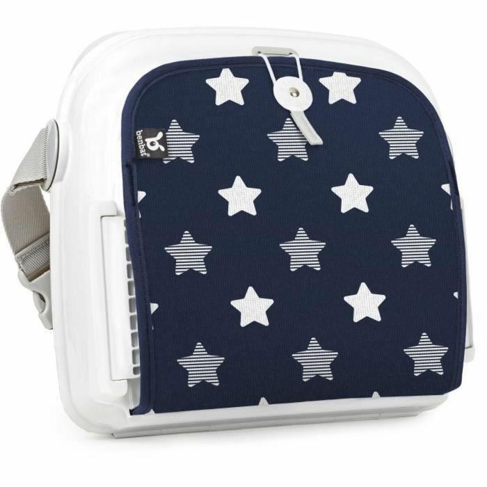 Benbat Silla Elevadora para Bebé Portátil, Lavable y Plegable para Mesa de Comedor con Arnés de Seguridad Ajustable - Azul Marino 2