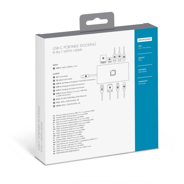 Hub USB Dicota D31729 Blanco 3 Hub USB Dicota D31729 Blanco 3