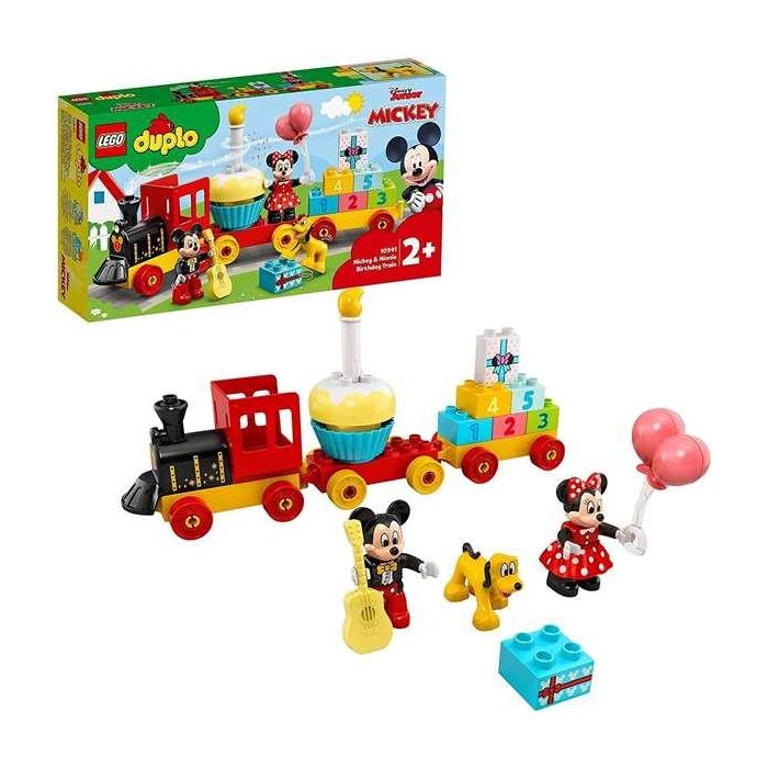 Lego Duplo Juego de Construcción Tren de Cumpleaños Mickey y Minnie (22 Piezas)