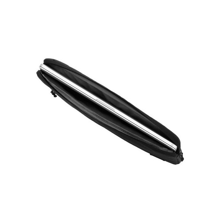 Ewent EW2523 Funda para Portátil 15.6 pulgadas (39.6 cm) Negro de Poliéster, Protección Antipolvo y Antirayaduras, Bolsillo Extra 2