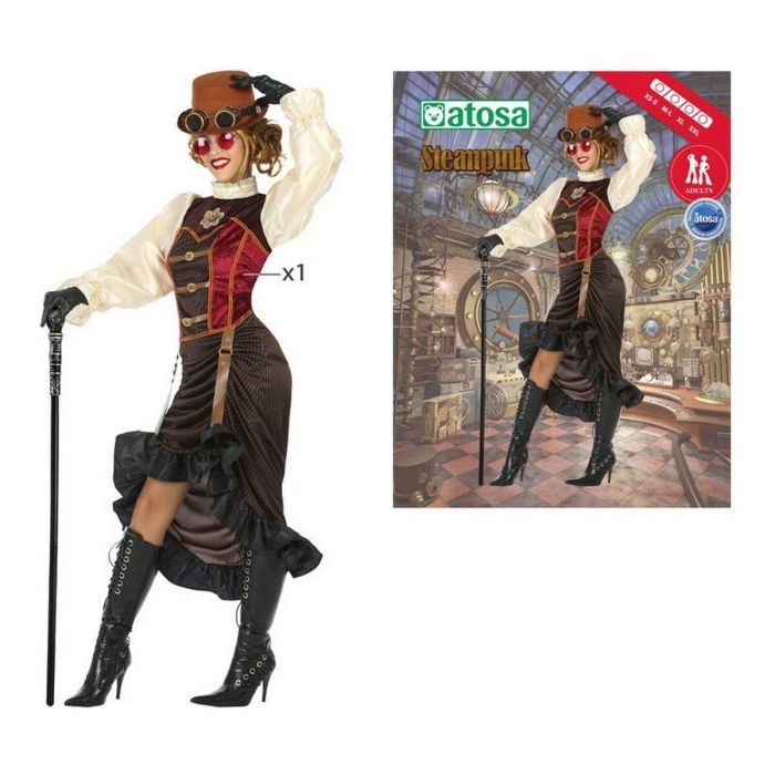 Disfraz para Adultos DISFRAZ STEAMPUNK M-L Marrón Steampunk (1 Pieza) 3 Disfraz para Adultos DISFRAZ STEAMPUNK M-L Marrón Steampunk (1 Pieza) 3