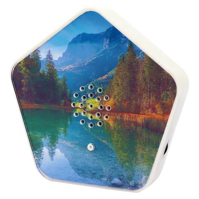 Olympia Sound of Nature Box - Caja de Sonidos de la Naturaleza, 4 Modos de Sonido, Color Blanco, 135x130x30 mm 5