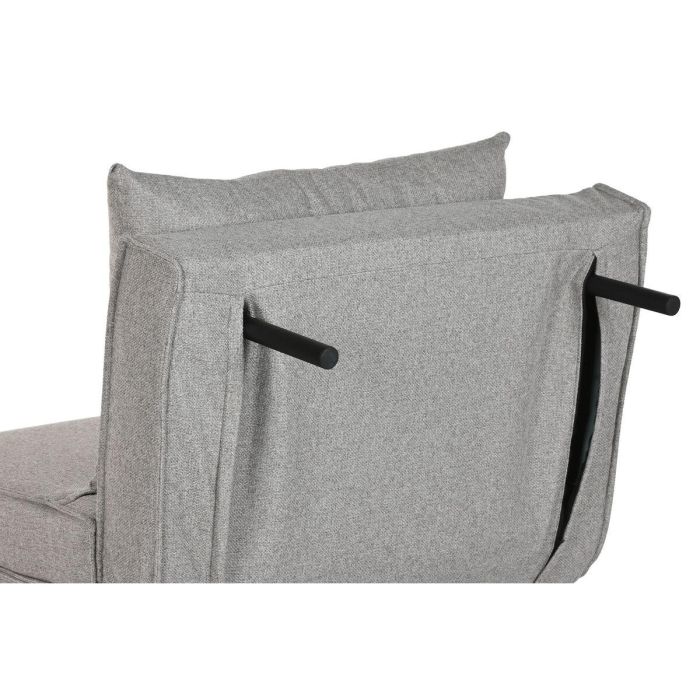 DKD Home Decor Sofá Cama Scandi Gris Poliéster/Metal 90 x 84 x 90 cm 3 DKD Home Decor Sofá Cama Scandi Gris Poliéster/Metal 90 x 84 x 90 cm 3