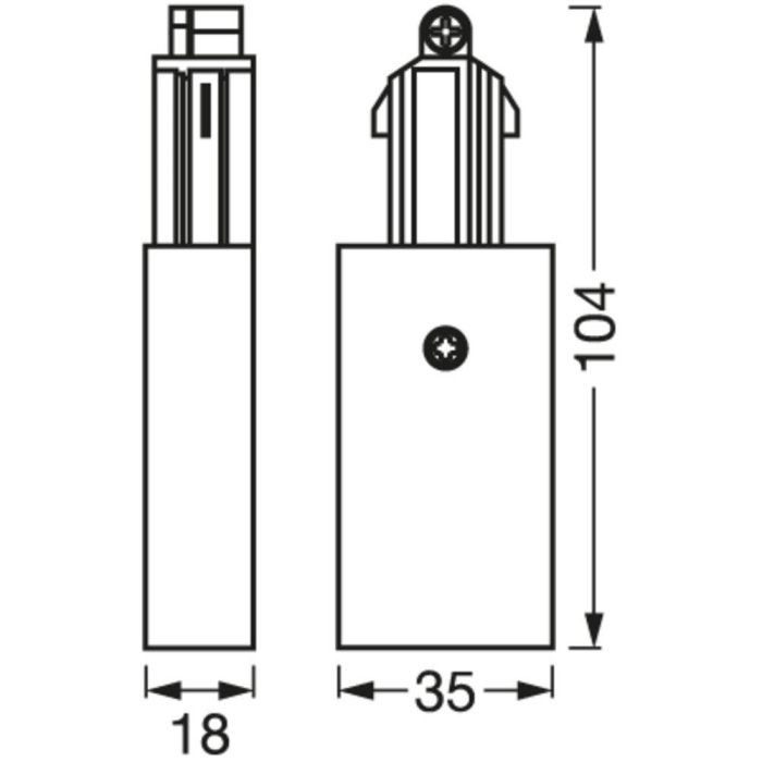 Ledvance LVE-4058075763982 Accesorio Conector RED para Foco de Carril LED - Iluminación Modular Interior 2