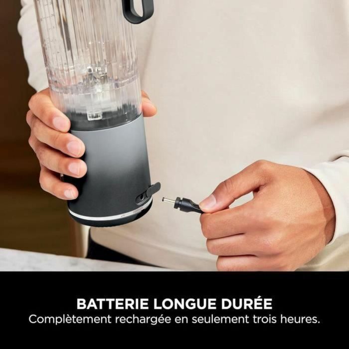Licuadora portátil NINJA Blast Max - BC251EULD - Recipiente de 530 ml - Batería de 2 h - Inalámbrica - Sin BPA - Gris 3 Licuadora portátil NINJA Blast Max - BC251EULD - Recipiente de 530 ml - Batería de 2 h - Inalámbrica - Sin BPA - Gris 3