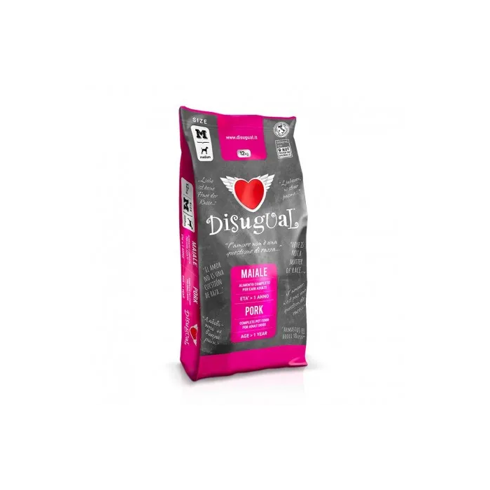Disugual Alimento para Perros Adultos Medium Sabor Cerdo 12 kg