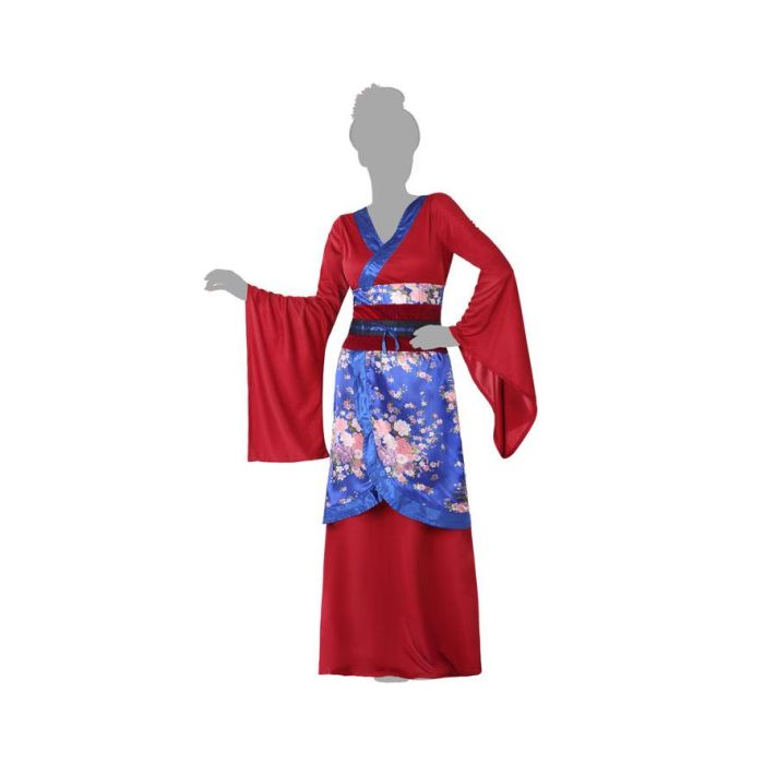 Disfraz Japonesa Geisha Rojo Adulto M-L 4 Disfraz Japonesa Geisha Rojo Adulto M-L 4