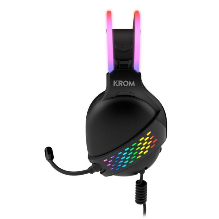 Auriculares Gaming con Micrófono Krom Klaim/ Jack 3.5/ USB 2.0/ Negros 3 Auriculares Gaming con Micrófono Krom Klaim/ Jack 3.5/ USB 2.0/ Negros 3