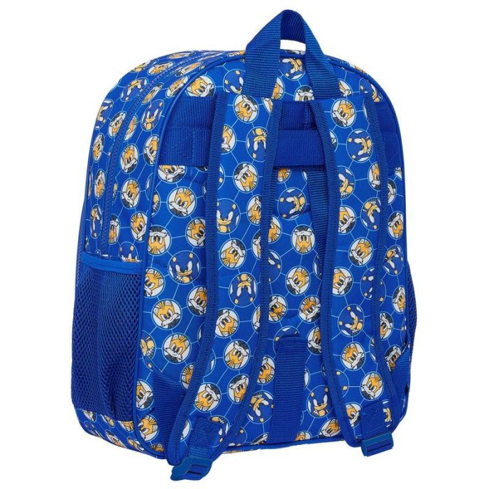Mochila Escolar Sonic Prime Azul 32 x 38 x 12 cm 1