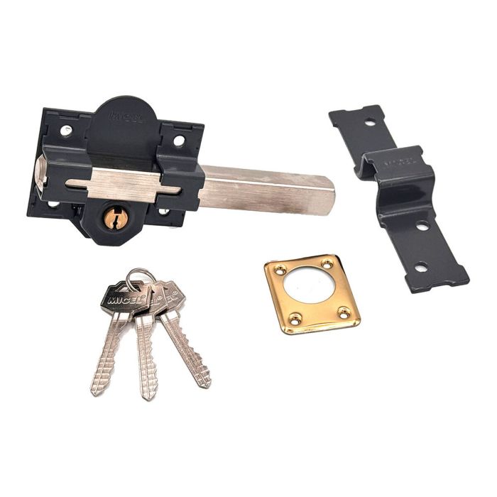 Cerrojo de seguridad Micel crr13 86l/50 mm Acero Gris 50 mm izquierda-derecha Sobreponer 4