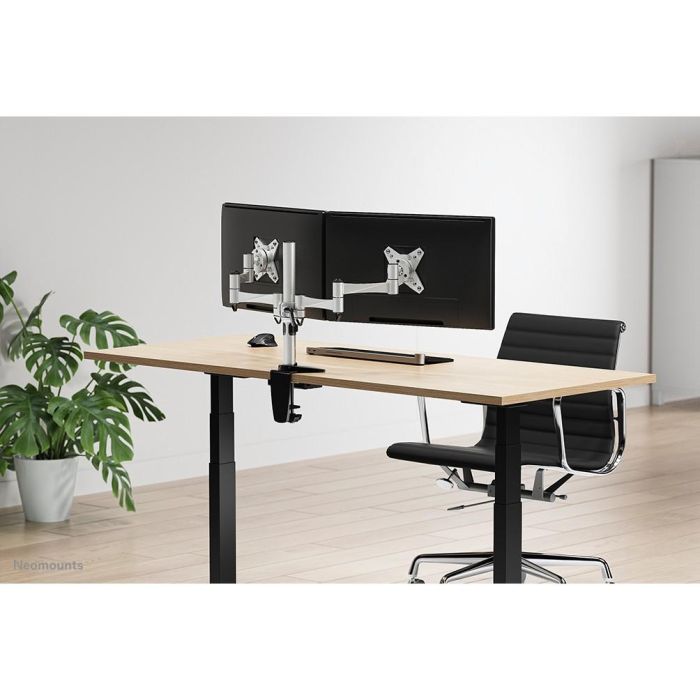 Neomounts Tischhalterung für zwei Flachbildschirme bis 27" (69 cm) 9KG FPMA-D1330DSILVER 2