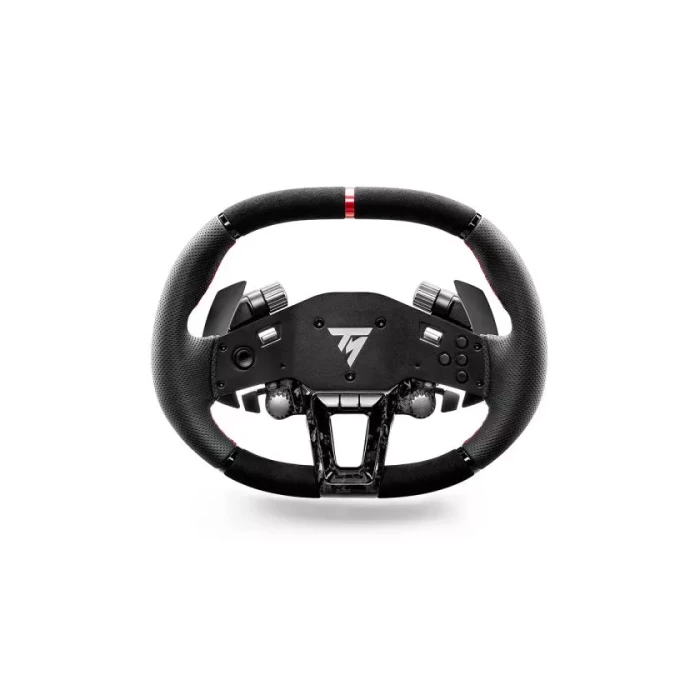 Thrustmaster Hypercar Wheel Add-On Volante para PC, PS4, PS5, Compatible con T818 y T598, 25 Botones, Negro/Plata - 4060304
