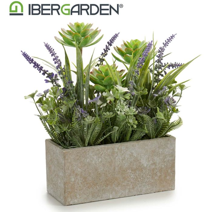 Jardin Artif Flor Maceta Rectan Cemem Surtidos Ibergarden 17X23CM (8 Unidades) 1 Jardin Artif Flor Maceta Rectan Cemem Surtidos Ibergarden 17X23CM (8 Unidades) 1