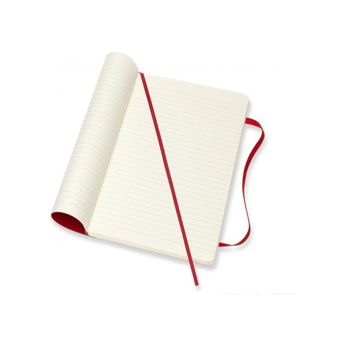 Moleskine Cuaderno Clásico Tapa Blanda QP616F2 Rojo Escarlata L (13x21cm) Rayada 192 Páginas 3
