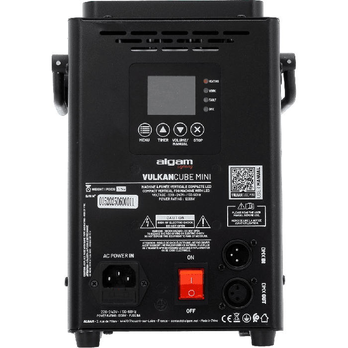 Máquina Compacta De Humo Vertical Led - 1200W Algamlight 5 Máquina Compacta De Humo Vertical Led - 1200W Algamlight 5