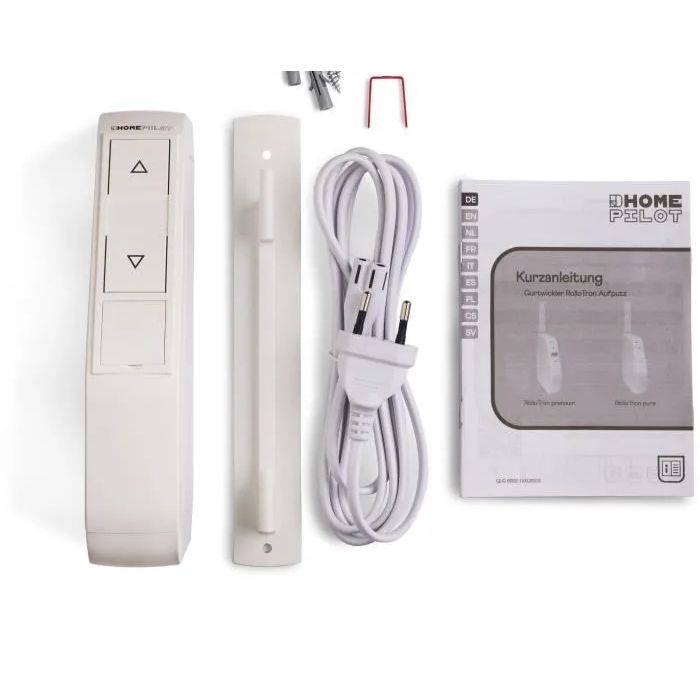 Home Pilot Enrollador de correa de pared 10152330 - Fuerza de tracción: 30 kg - Función de memoria de 24 h