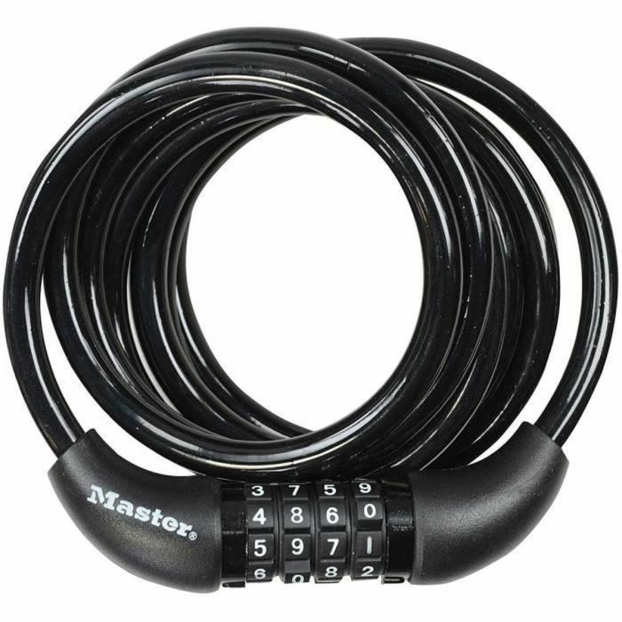 Master Lock 8221EURDPRO Candado Bicicleta Cable Trenzado 1,8m Combinación Programable