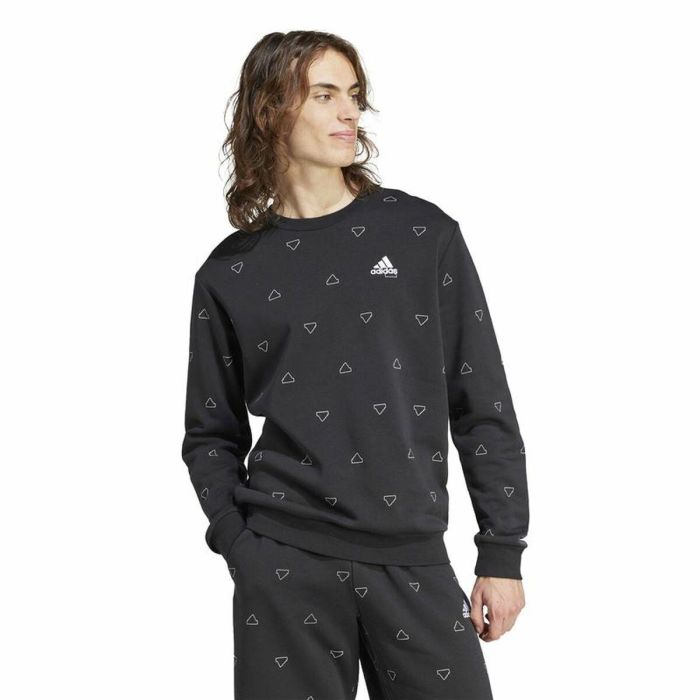 Sudadera sin Capucha Hombre Adidas Mngrm Negro 4