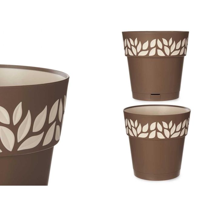 Maceta Plastico 25 Cm Cloe Marron Stefanplast (6 Unidades) Maceta Plastico 25 Cm Cloe Marron Stefanplast (6 Unidades)