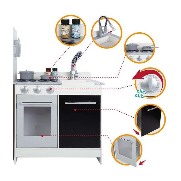 Cocina moderna de madera woomax 105x30x95 cm 10 Cocina moderna de madera woomax 105x30x95 cm 10