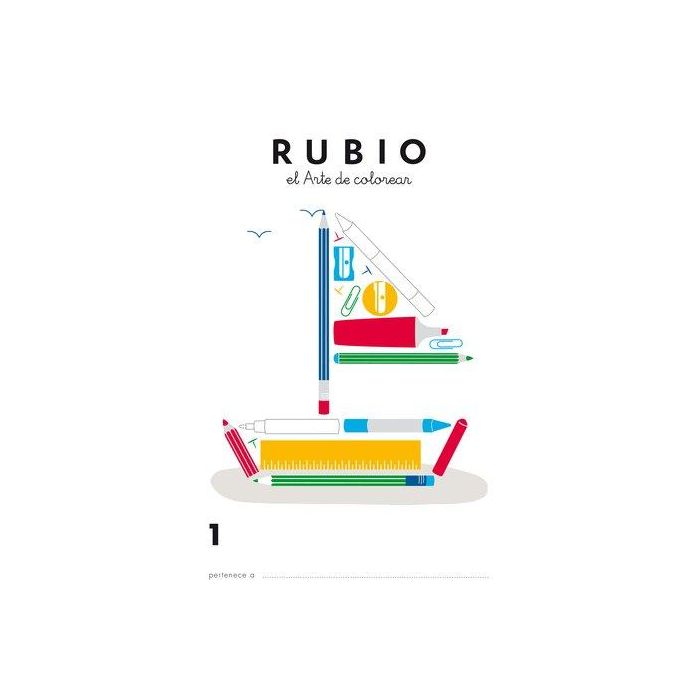 Cuaderno Rubio A4 De Colorear Nº 1 (3-4 Años) (Set de 5)