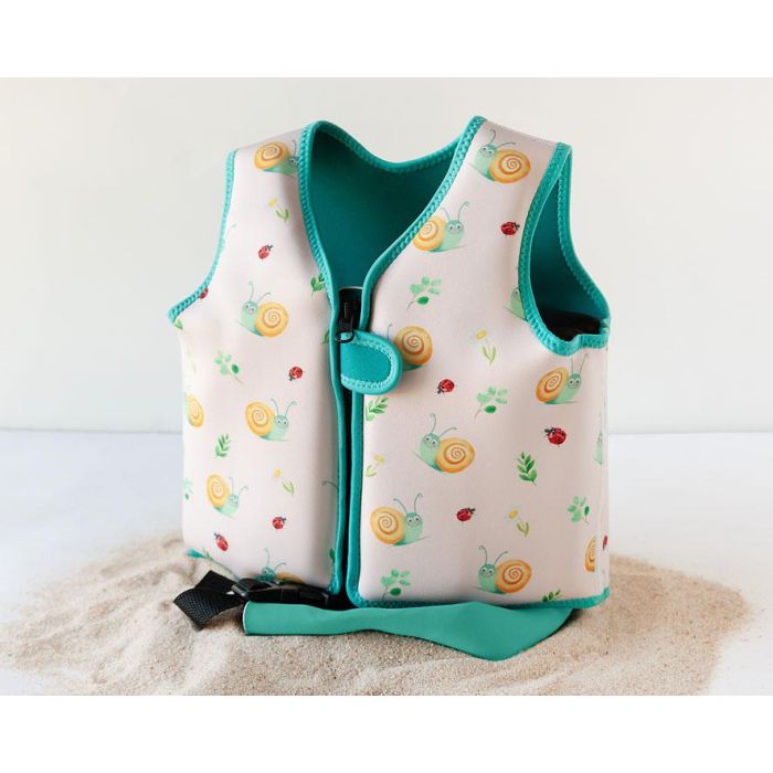 KioKids Chaleco Flotación Neopreno Caracoles Beige 2-3 Años