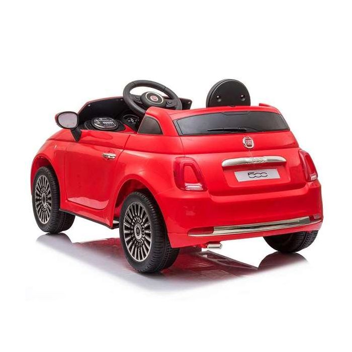 Coche fiat 500 rojo con control remoto y mp3 bateria 6v 4,5 ah -motor 30 W 3