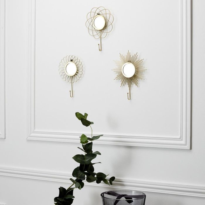 Colgador Decorativo Con Espejo Home Deco Factory 1 Colgador Decorativo Con Espejo Home Deco Factory 1