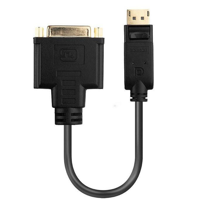 Lindy Convertidor DisplayPort 1.2 a DVI - Full HD 1920x1080@60Hz para Monitores PC/Laptop, Plug & Play, Diseño Compacto 1