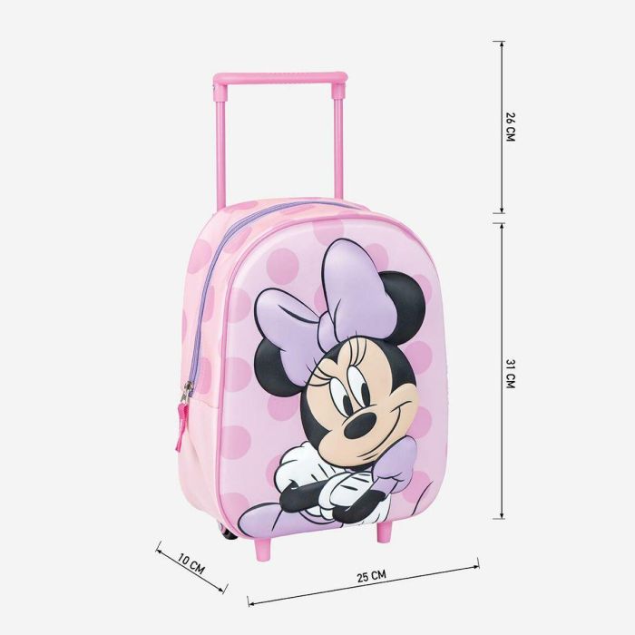 Mochila infantil trolley 3D minnie 25.0 x 31.0 x 10.0 cm 3