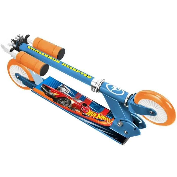 Stamp Patinete Plegable Hot Wheels con Rodamientos ABEC 5 y Altura Ajustable para Niños 1
