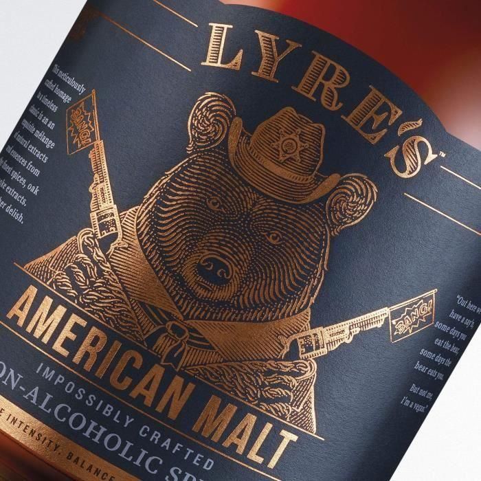 Lyre'S - Malta Americana - Bourbon Sin Alcohol - 70 cl 3